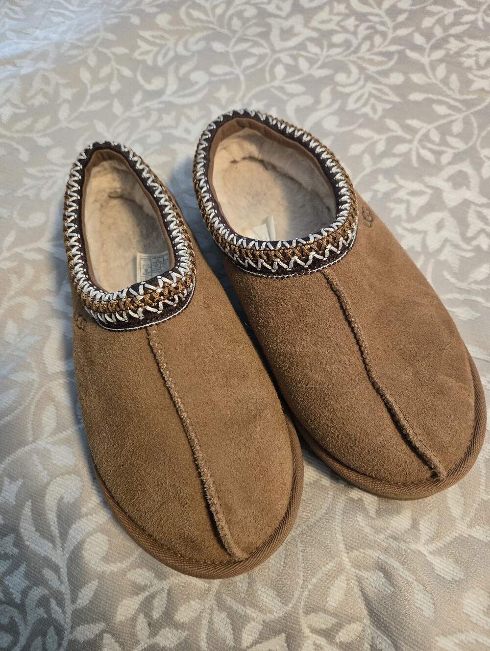 Ugg Cozy Tan Suede Slip-On Slippers